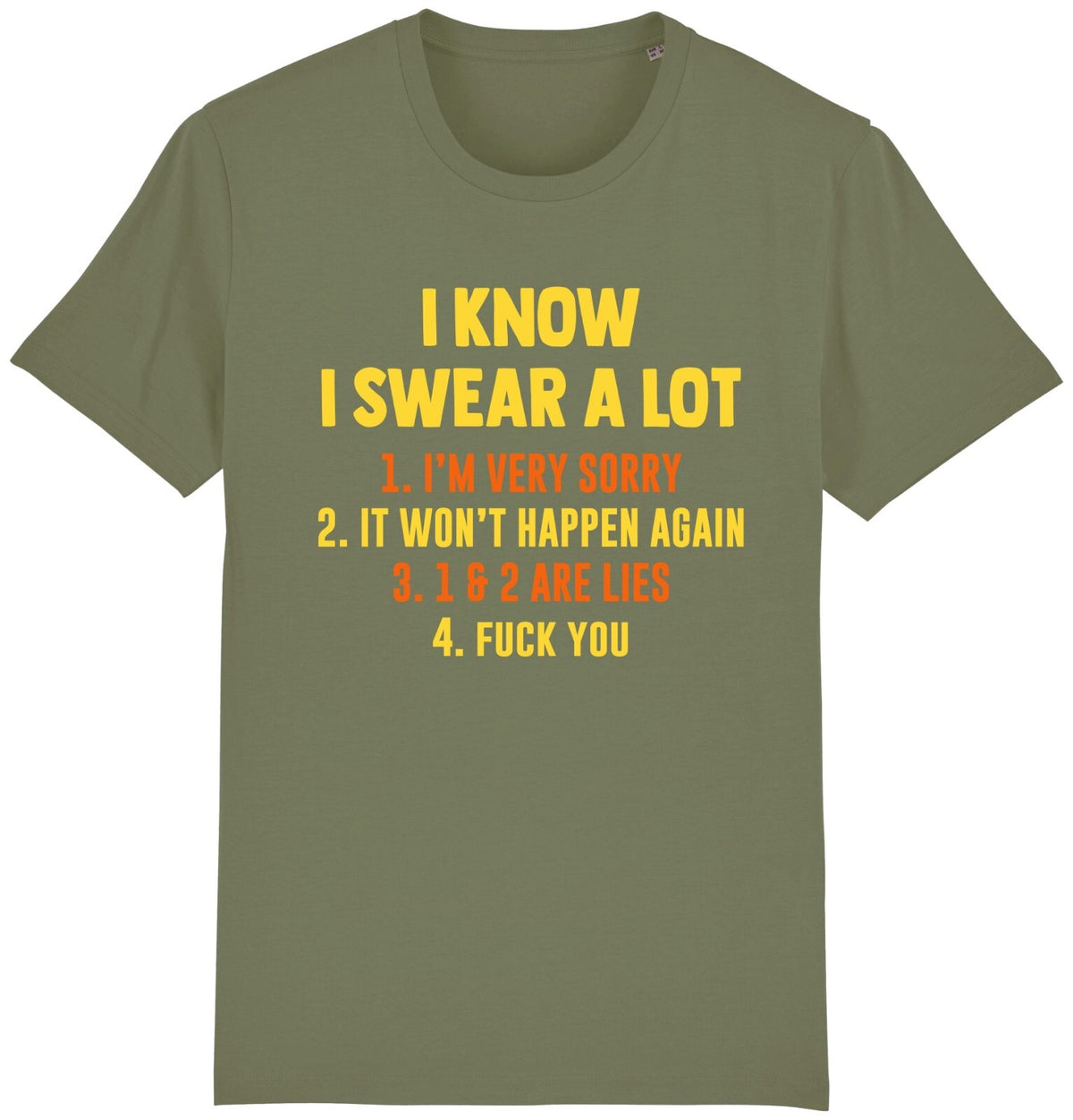 Fruit of the Loom Men's I Know I Swear A Lot Graphic T-Shirt