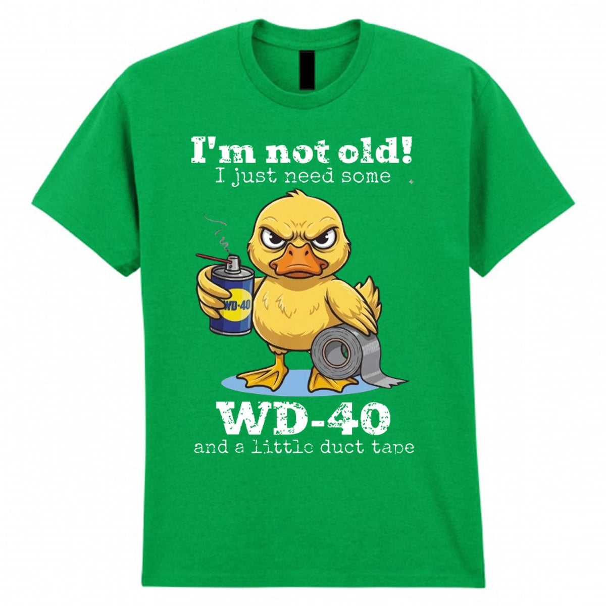 Men's Duck Tape Novelty Graphic Crew Neck T-Shirt
