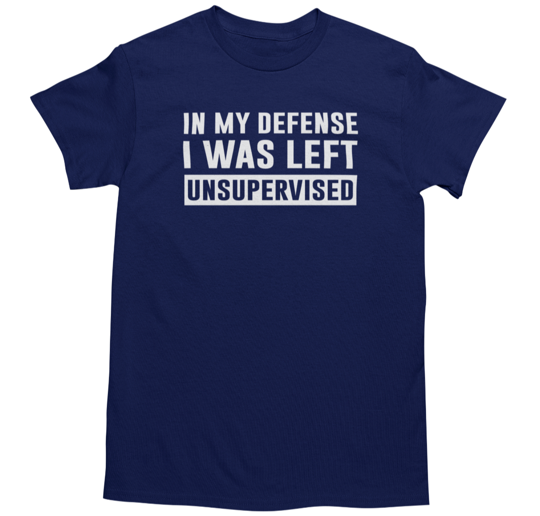Men's Funny Novelty Joke Graphic T-Shirt Navy