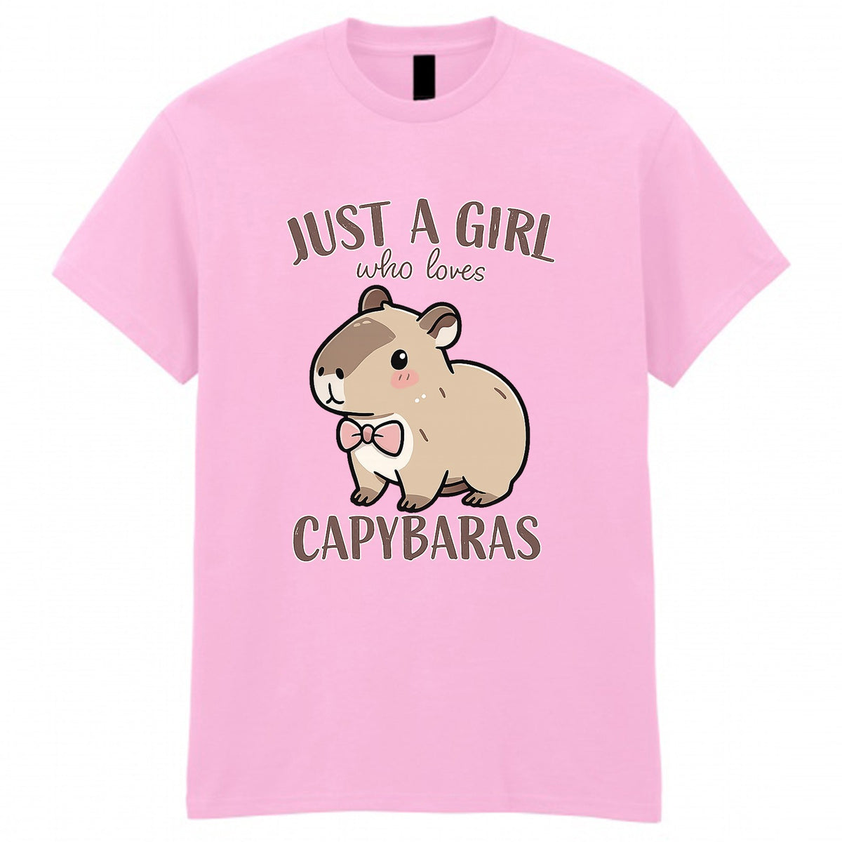 Kids' Just A Girl Who Loves Capybaras Graphic T-Shirt