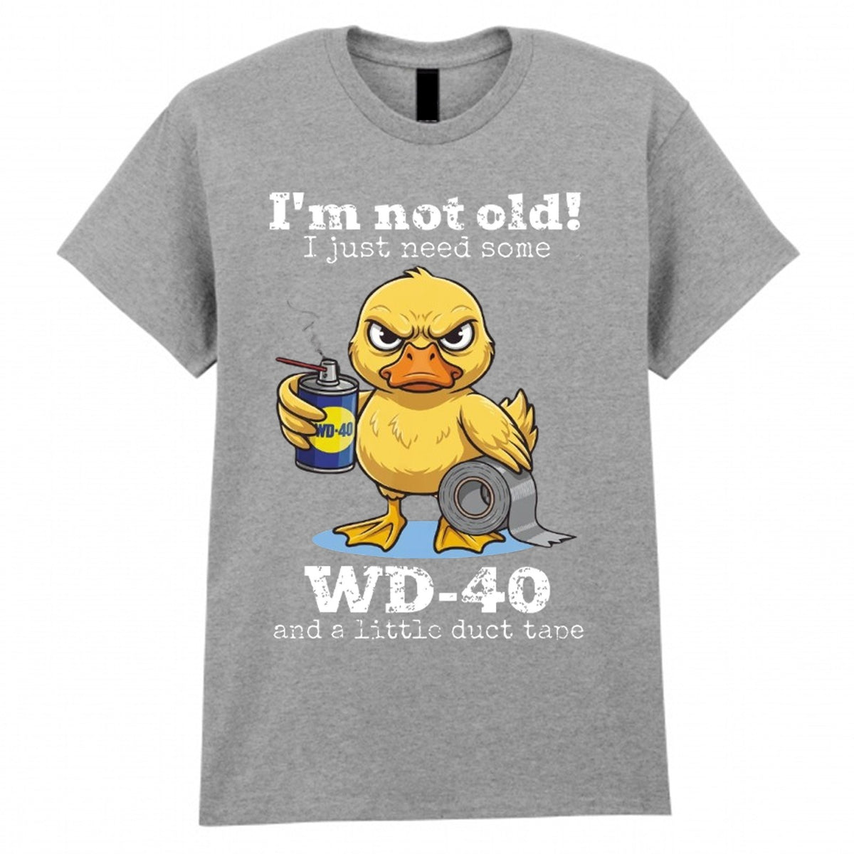 Men's Duck Tape Novelty Graphic Crew Neck T-Shirt