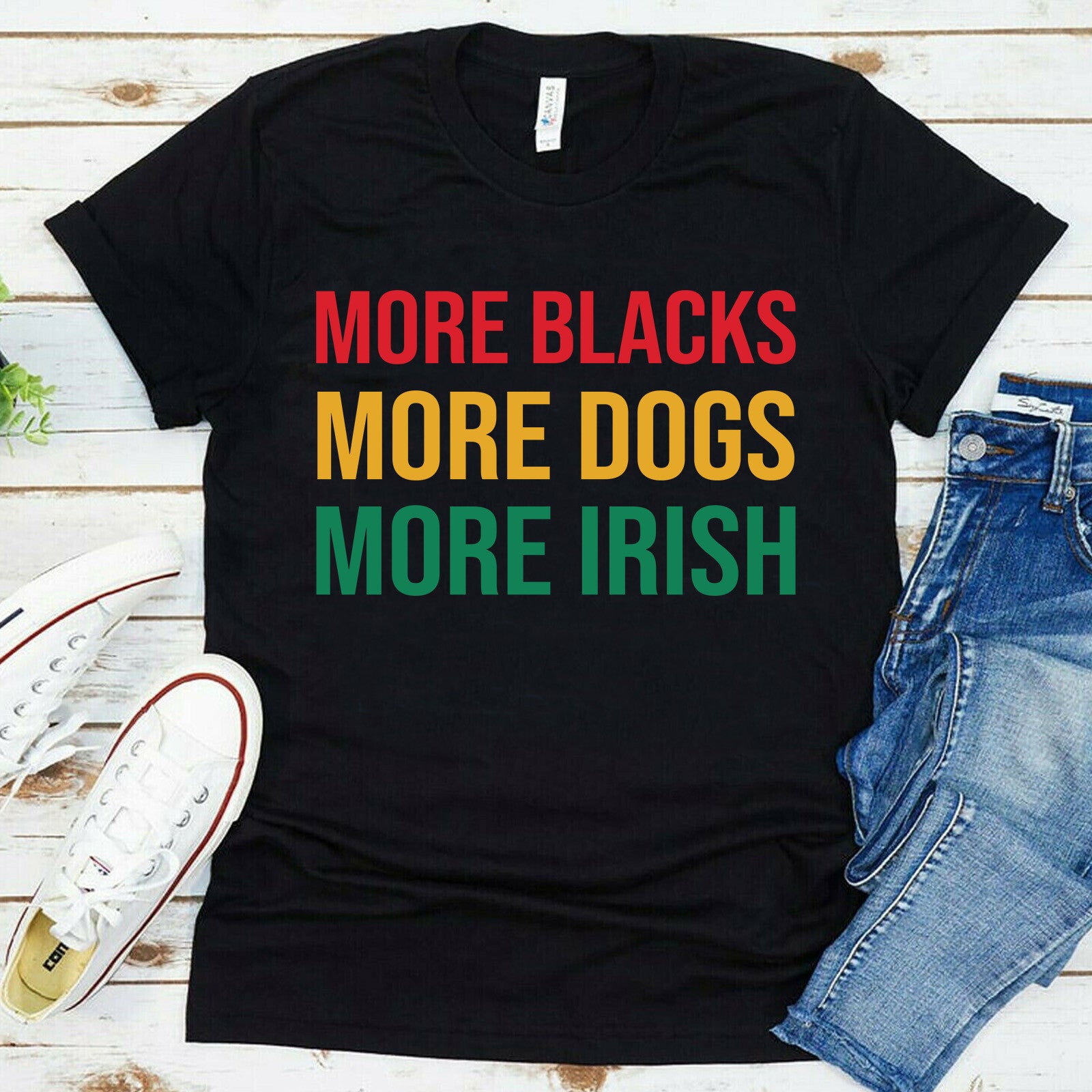 Men's More Blacks More Dogs More Irish Sportsman T-Shirt