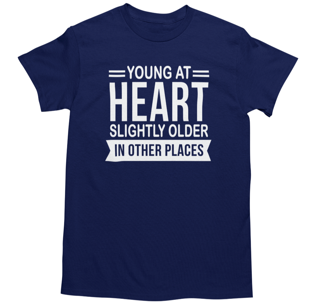 Men's Funny Novelty Joke Graphic T-Shirt Navy