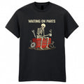 Men's Waiting On Parts Skeleton Funny Graphic T-Shirt