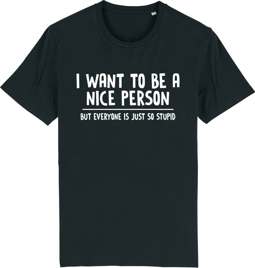 Fruit of the Loom Men's Nice Person Graphic T-Shirt