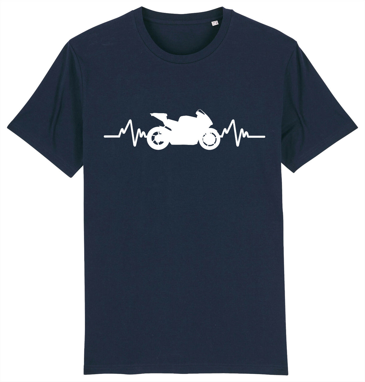 Fruit of the Loom Men's Motorbike Heartbeat Graphic T-Shirt