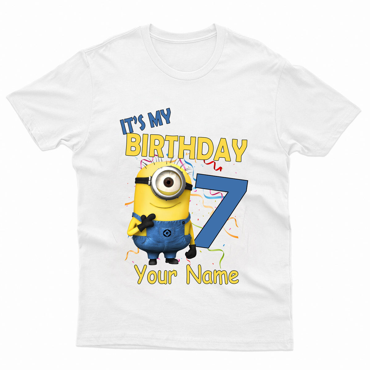 Kids Minions It's My Birthday Casual Cotton T-Shirt