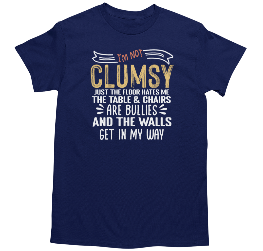 Men's Funny Novelty Joke Graphic T-Shirt Navy
