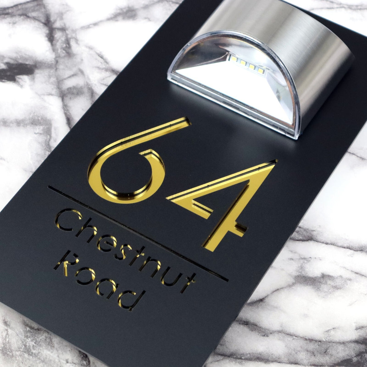 Bellissima LED House Numbers Address Plaque 160mm x 300mm