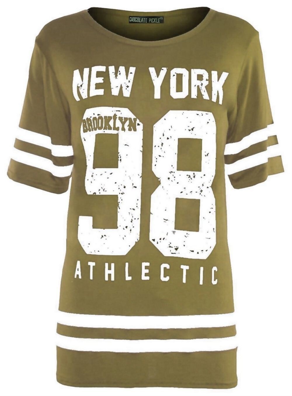 Women's New York 98 Brooklyn Stripe Varsity T-Shirt