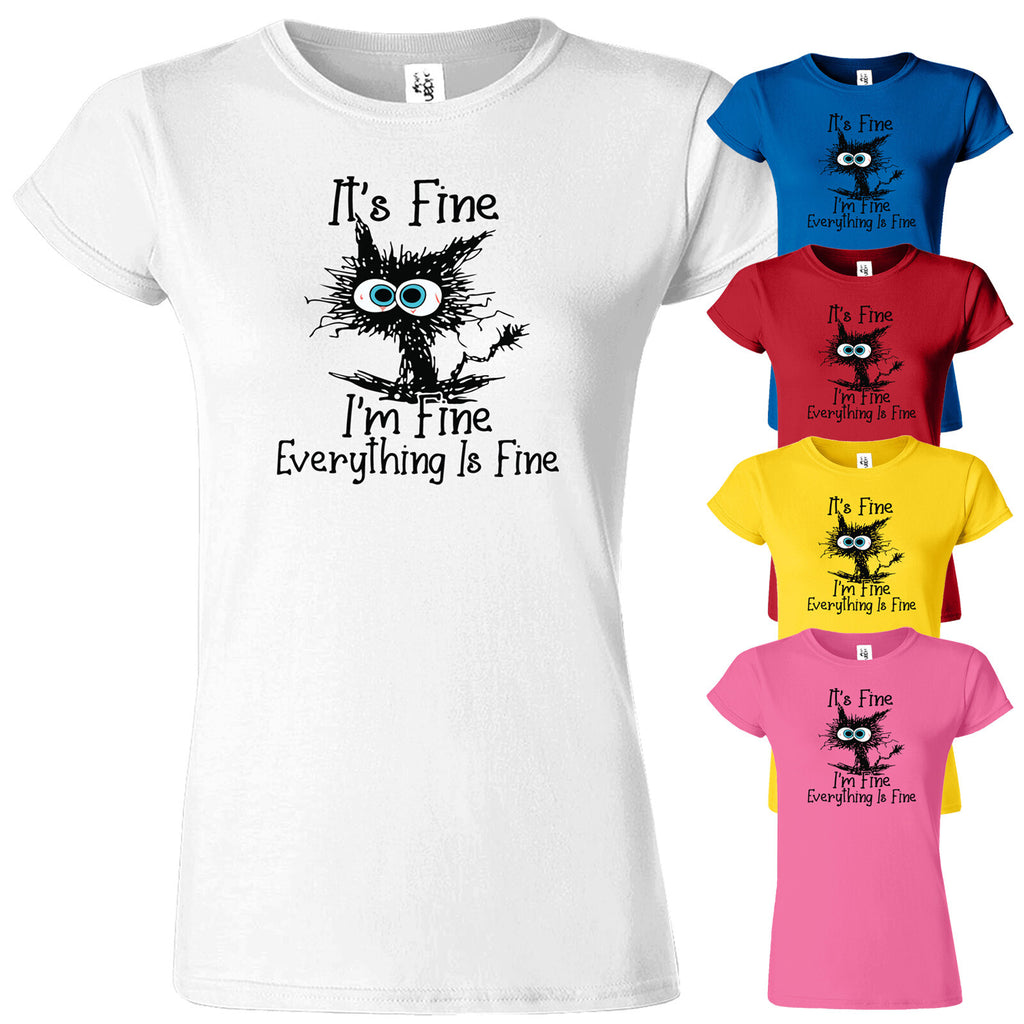 Women's I'm Fine Graphic T-Shirt