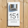 Blitztech Exalted LED Solar Modern House Numbers Plaque 280mm x 160mm