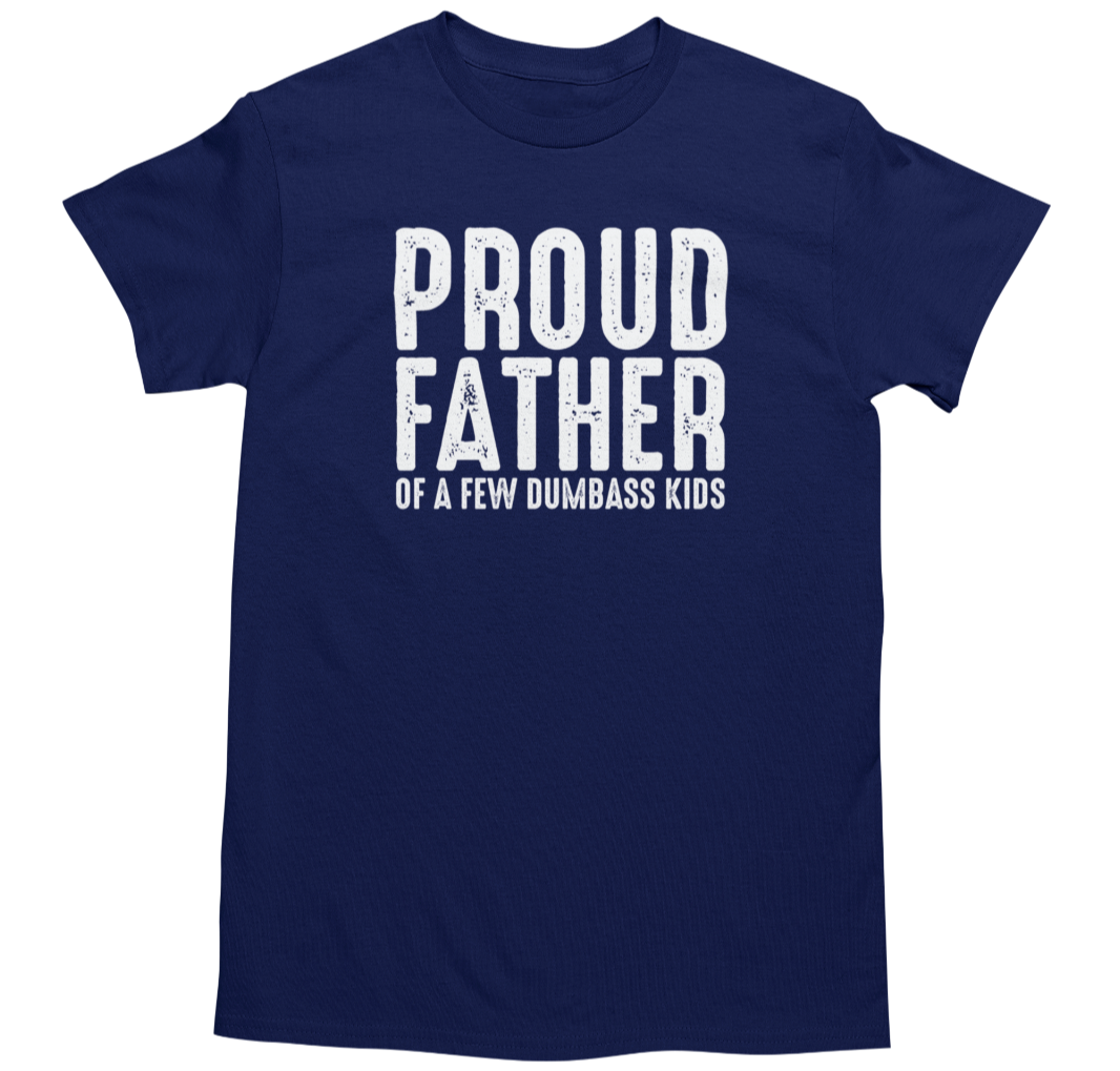 Men's Funny Novelty Joke Graphic T-Shirt Navy
