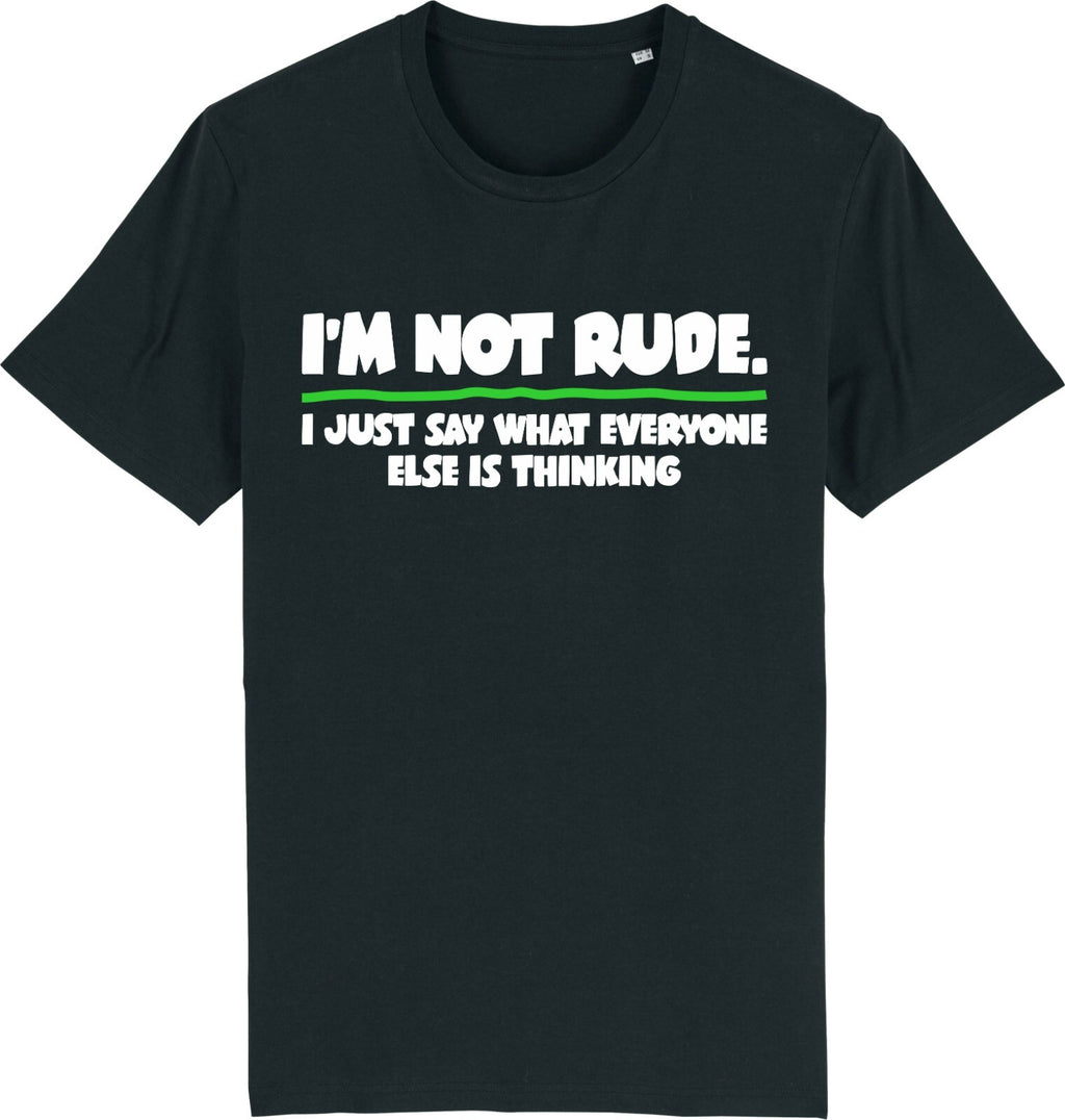 Fruit of the Loom Men's I'M NOT RUDE Graphic T-Shirt