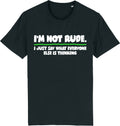 Fruit of the Loom Men's I'M NOT RUDE Graphic T-Shirt