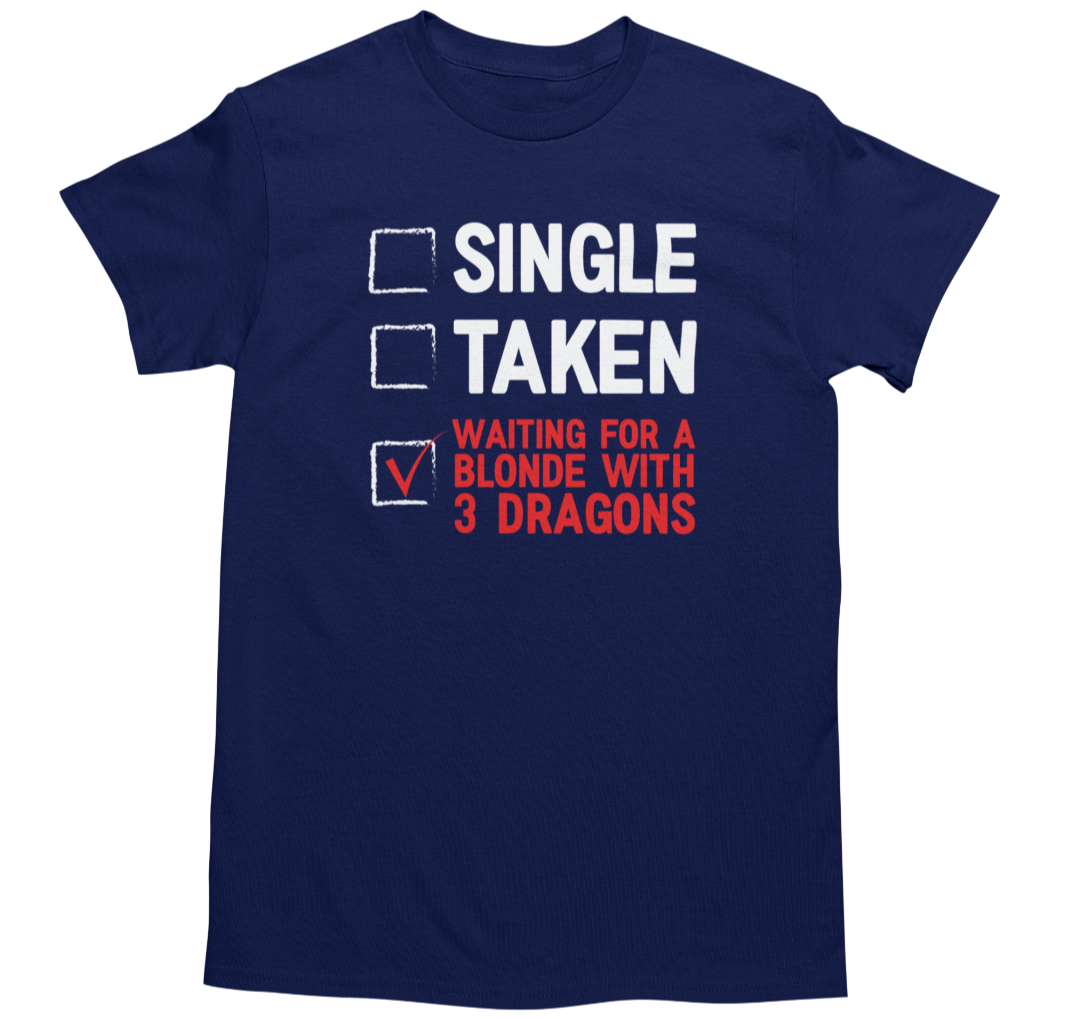 Men's Funny Novelty Joke Graphic T-Shirt Navy