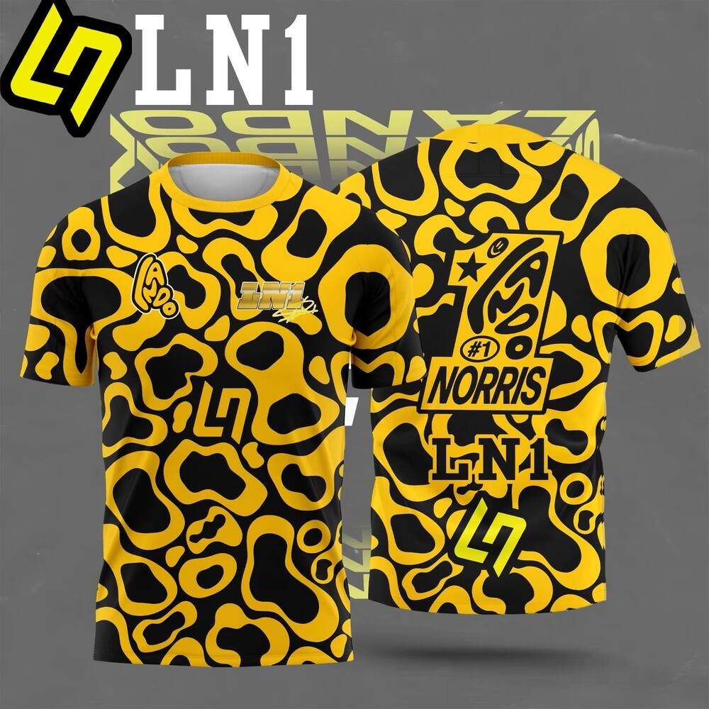 Lando Norris LN1 F1 World Champion McLaren Inspired Graphic T-Shirt