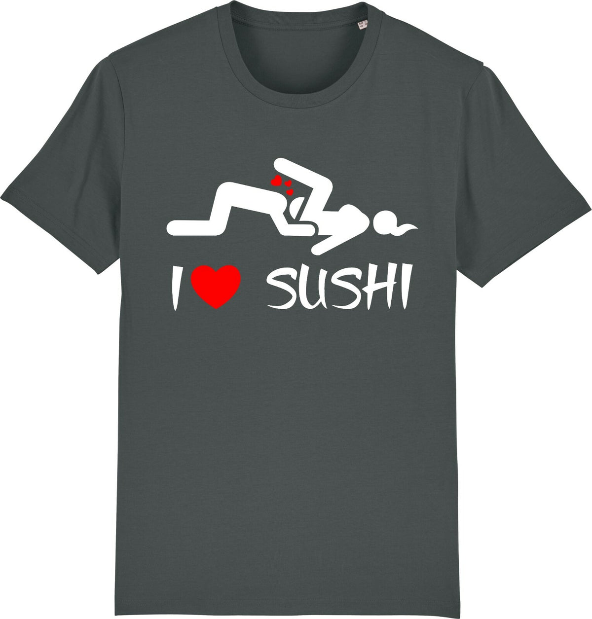 Fruit of the Loom Men's I Love Sushi Graphic T-Shirt