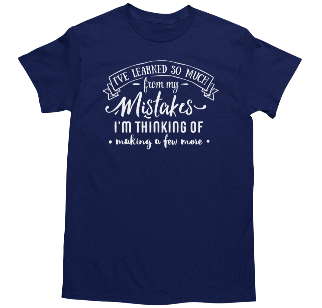 Men's Funny Novelty Joke Graphic T-Shirt Navy