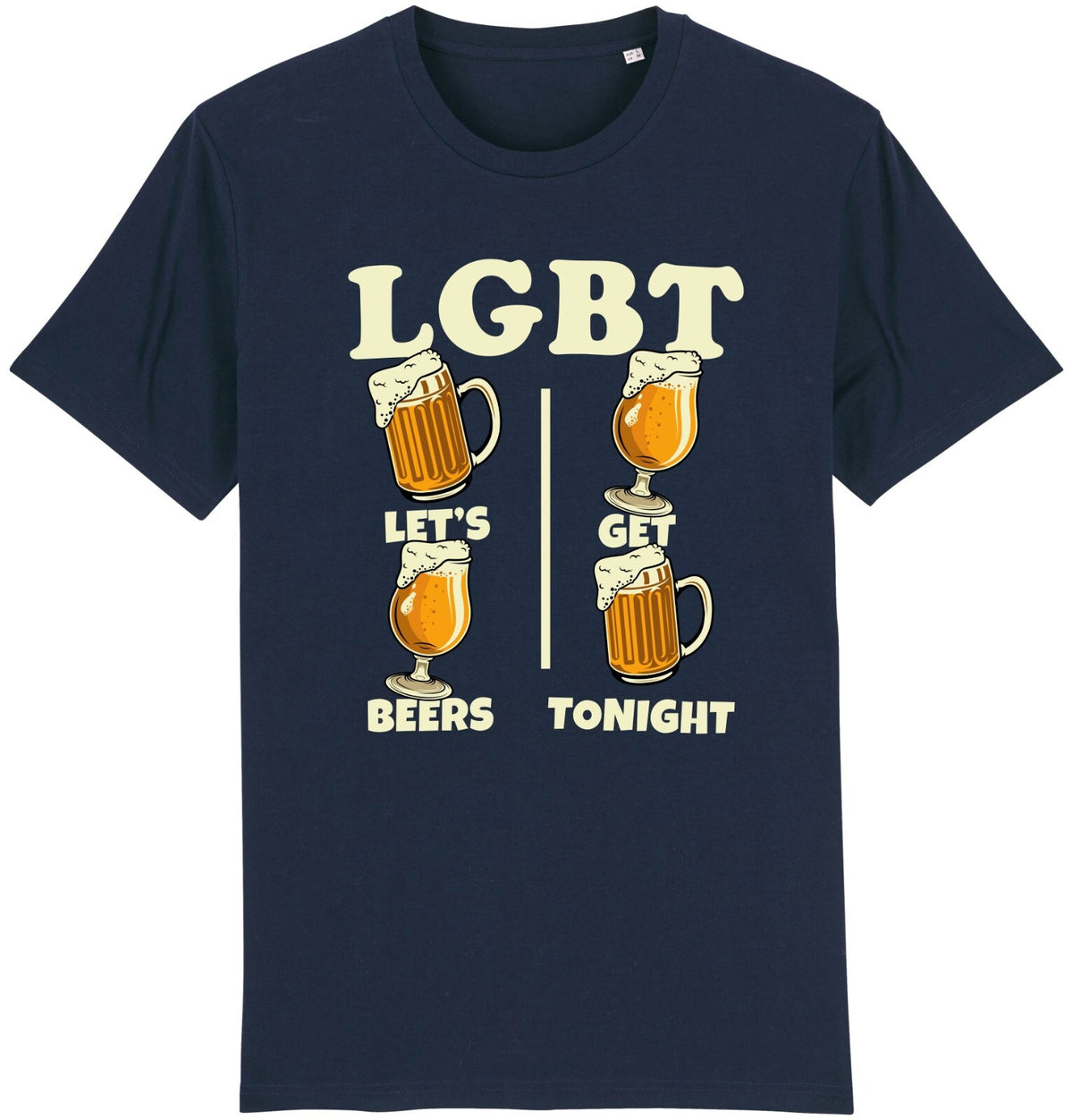 Fruit of the Loom Men's LGBT Let's Get Beers Tonight Graphic T-Shirt