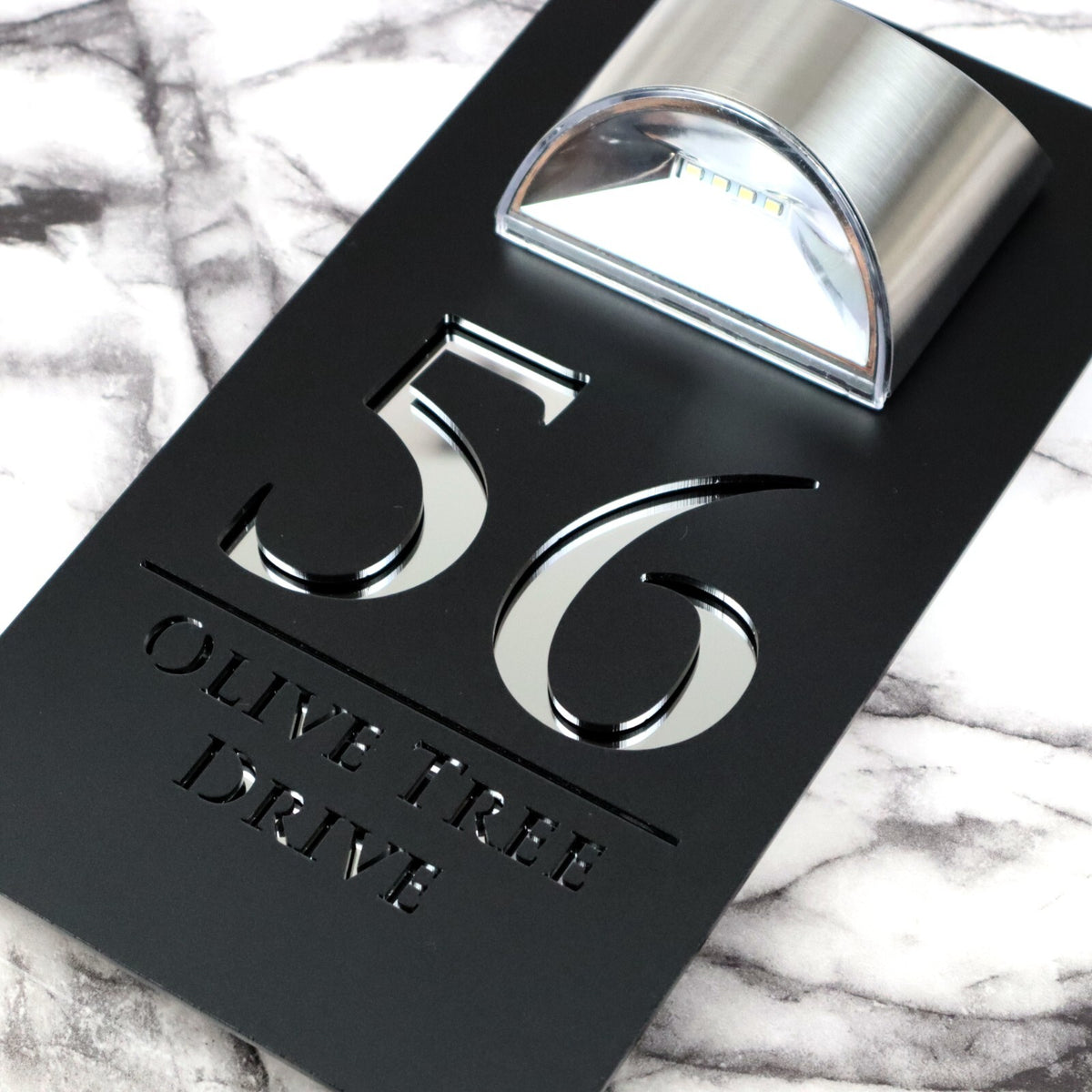 Bellissima LED House Numbers Address Plaque 160mm x 300mm