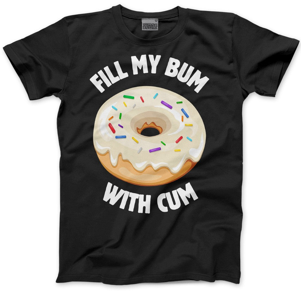 HotScamp Men's Offensive Joke Funny Graphic T Shirt Black