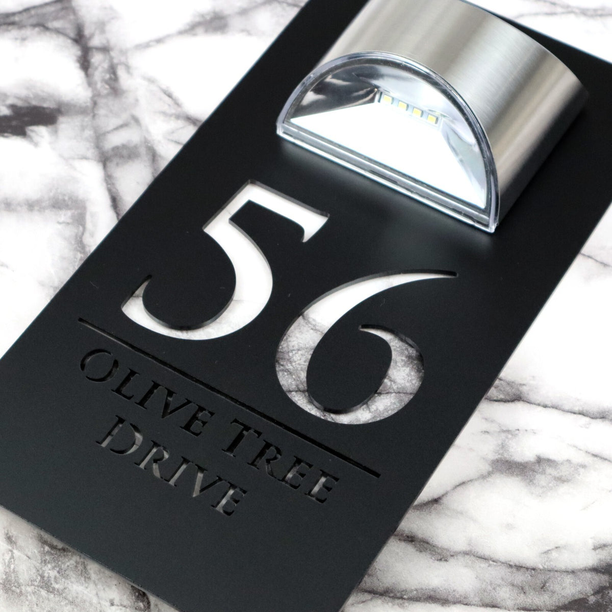Bellissima LED House Numbers Address Plaque 160mm x 300mm
