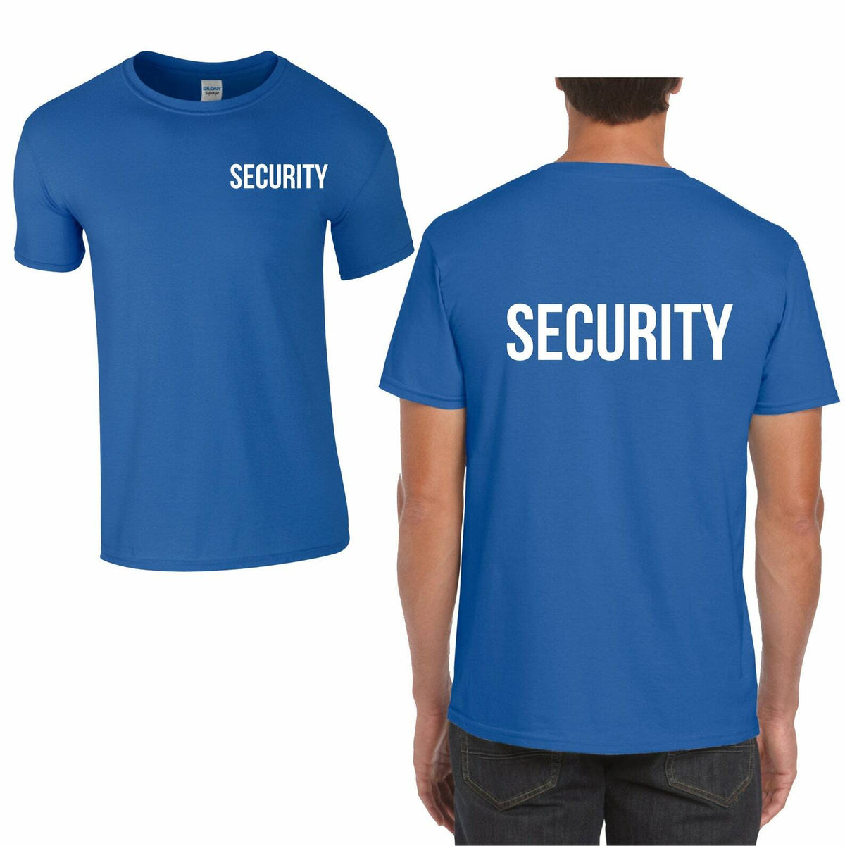Men's Security Uniform Workwear Graphic T-Shirt