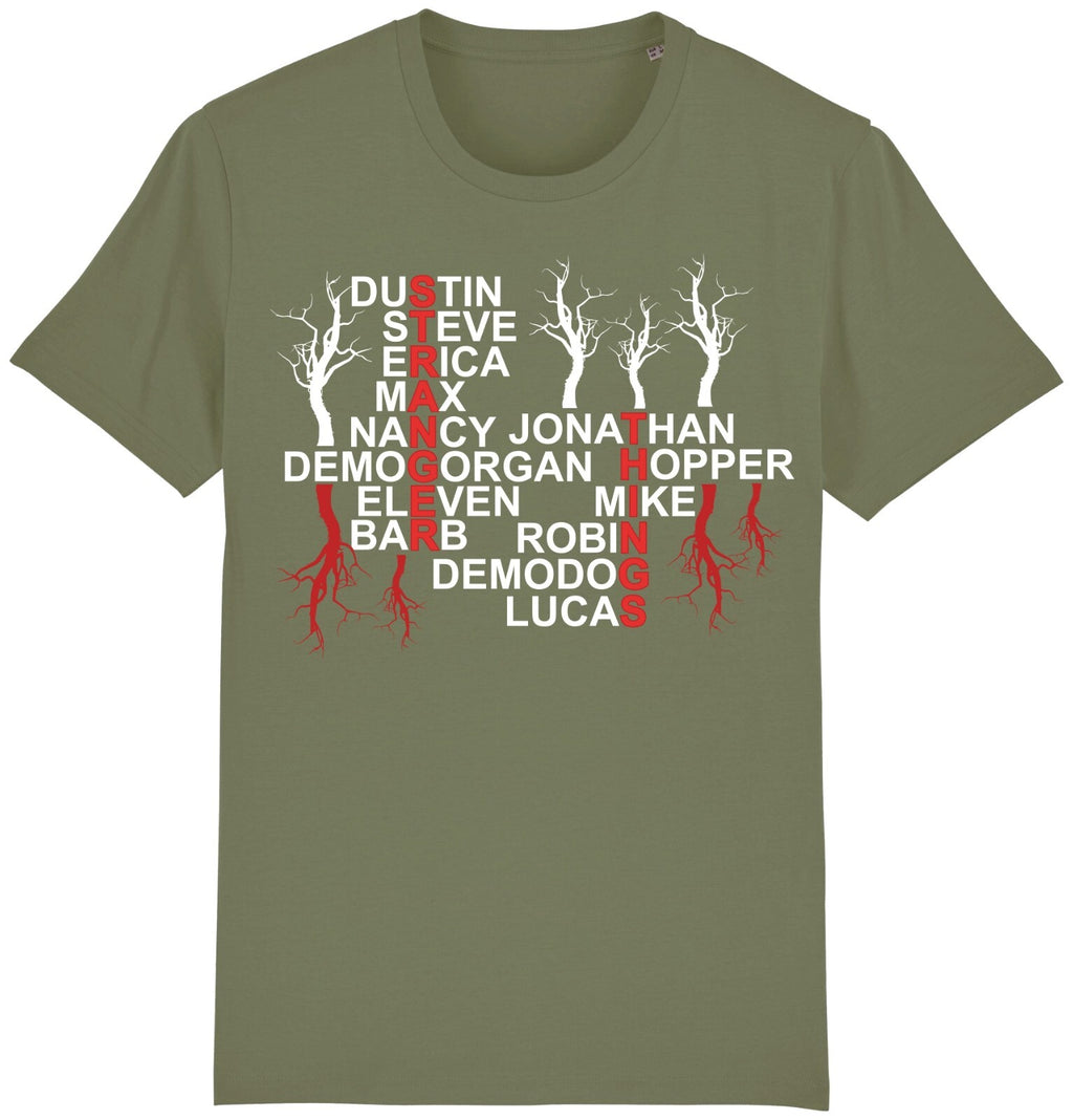 Fruit of the Loom Men's Stranger Things Names Graphic T-Shirt