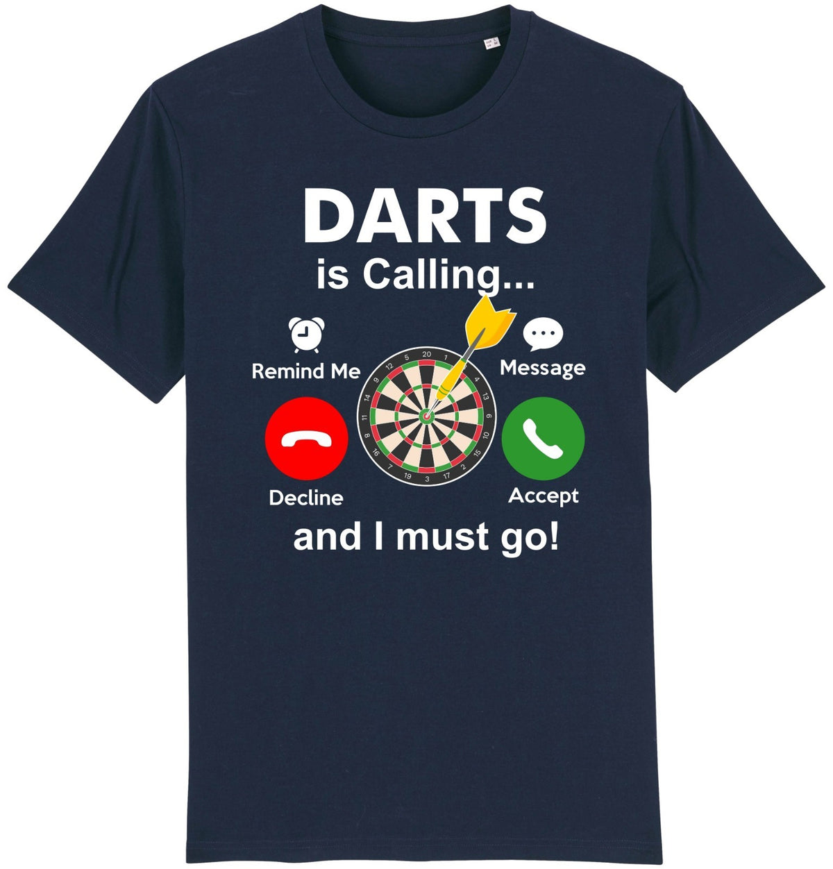 Fruit of the Loom Men's Darts Is Calling Graphic T-Shirt