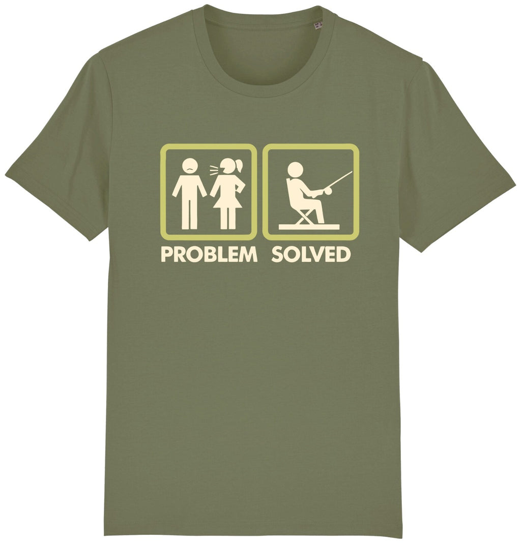 Fruit of the Loom Men's Problem Solved Fishing Graphic T-Shirt