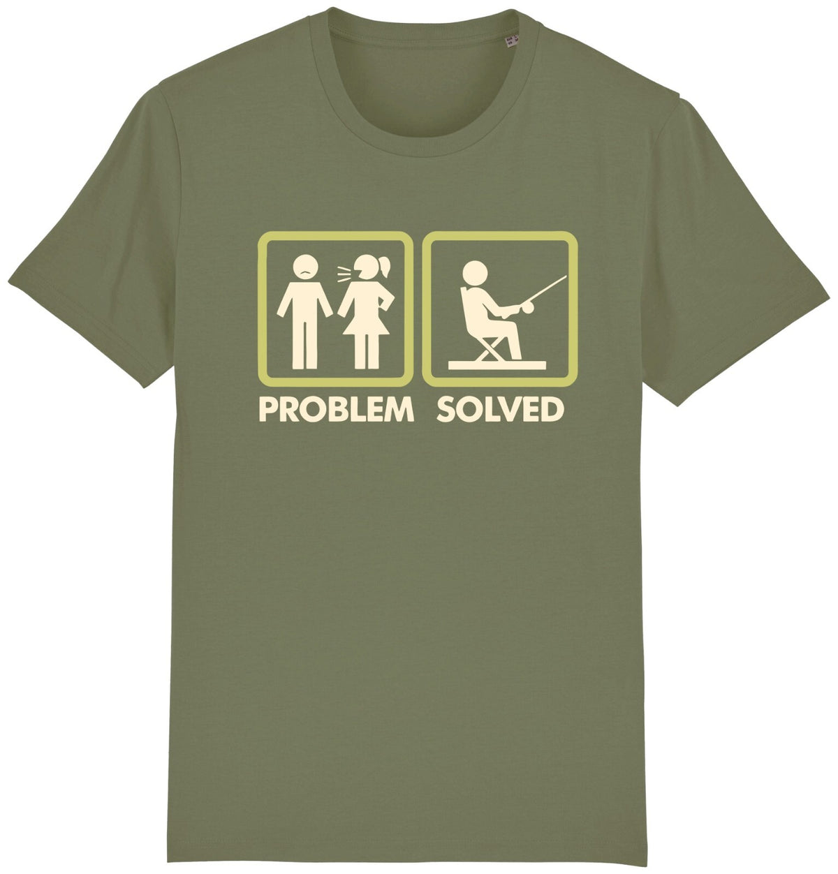 Fruit of the Loom Men's Problem Solved Fishing Graphic T-Shirt