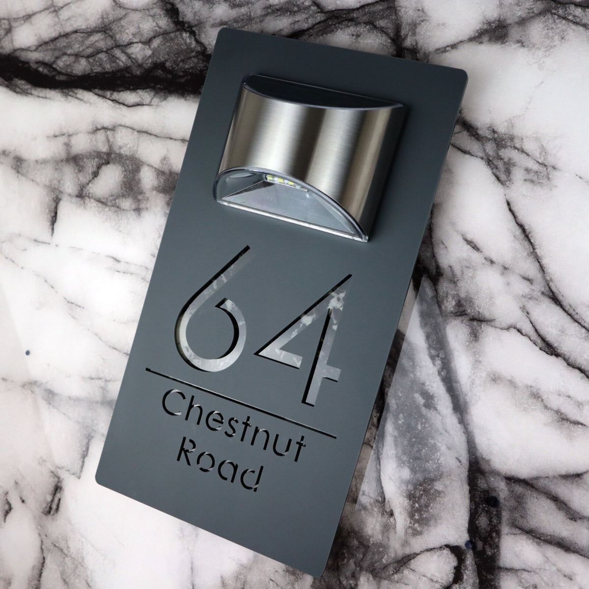 Bellissima LED House Numbers Address Plaque 160mm x 300mm