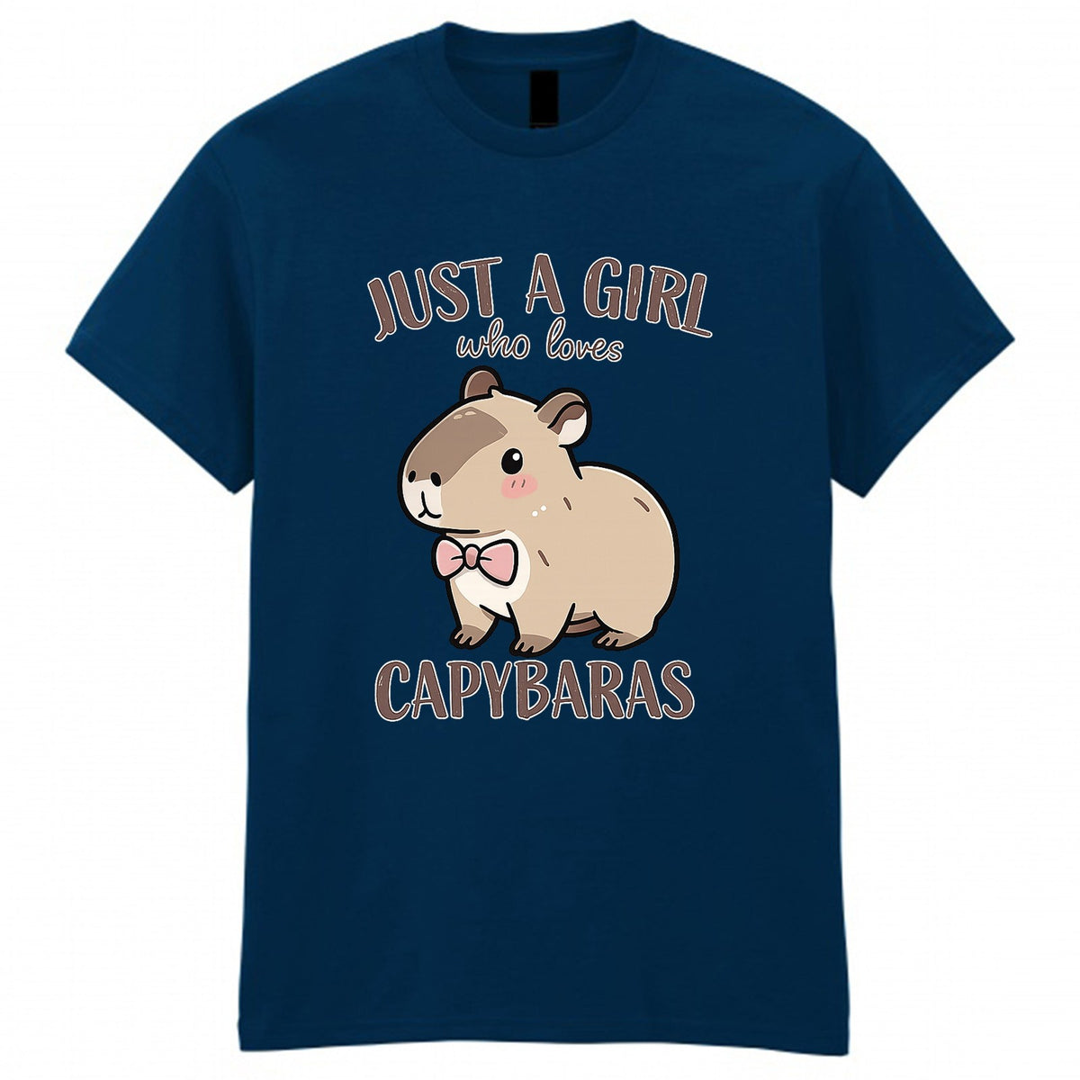 Kids' Just A Girl Who Loves Capybaras Graphic T-Shirt