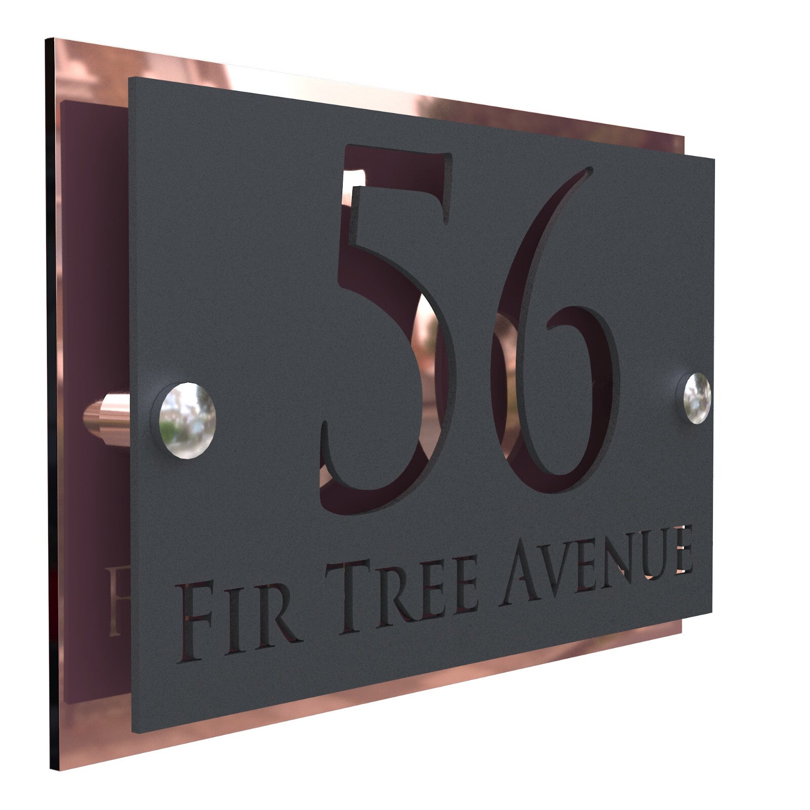 K Smart Sign Simpatico House Numbers Address Plaque 200mm x 130mm