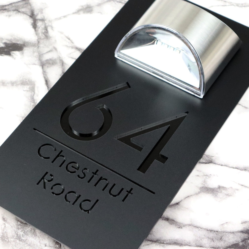 Bellissima LED House Numbers Address Plaque 160mm x 300mm
