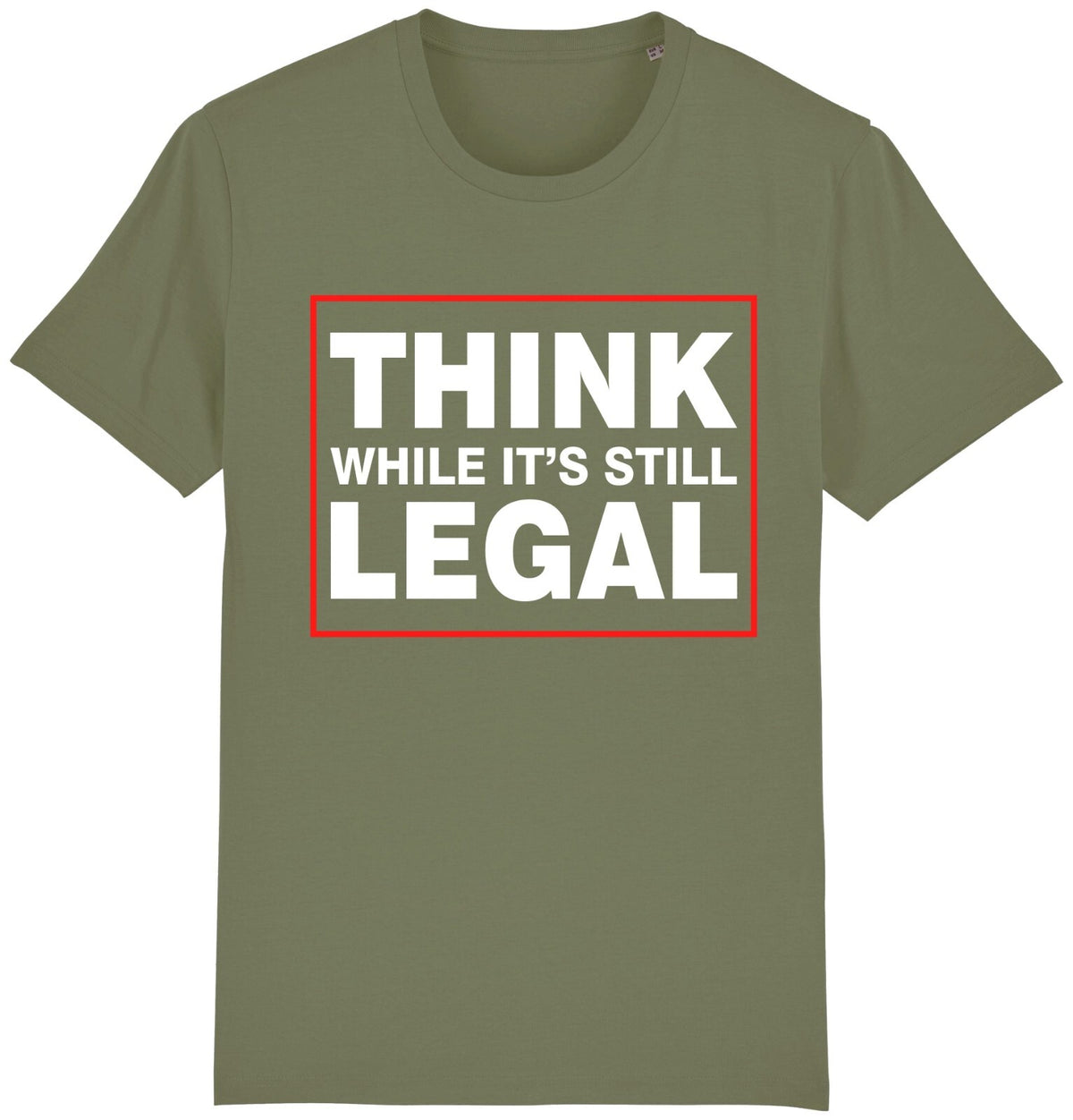 Fruit of the Loom Men's Think While It's Still Legal Graphic T-Shirt