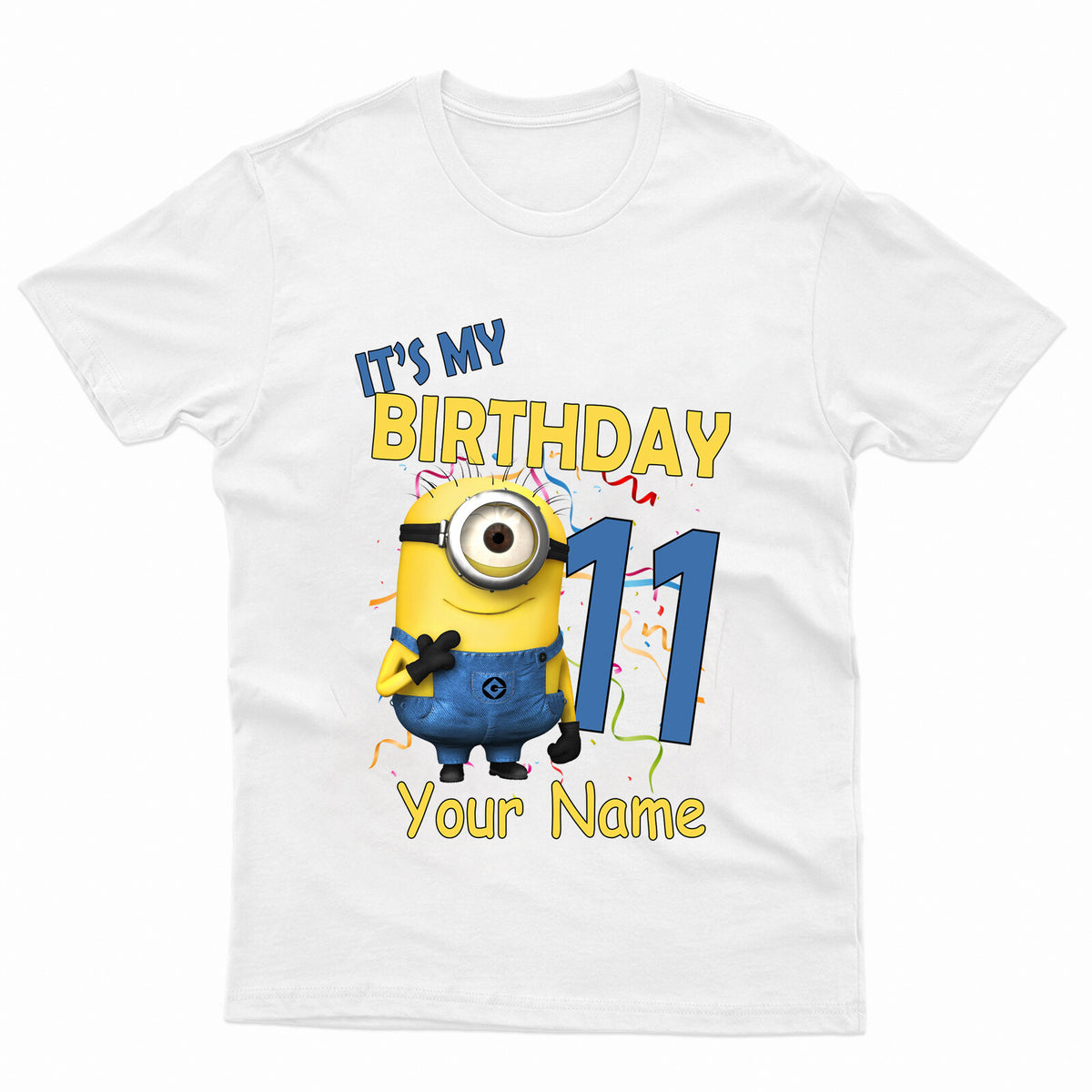 Kids Minions It's My Birthday Casual Cotton T-Shirt