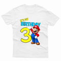 Kids' Mario It's My Birthday Gaming Graphic T-Shirt