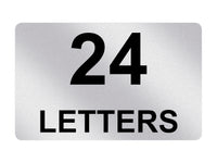 P029 Custom Personalised LETTERS Door Number Plastic PVC Plaque Sign Card