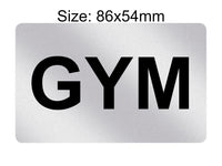 P177 GYM Fitness Sport Door Gate Wall Display Plastic PVC Plaque Sign Card