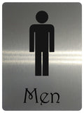 1087 Toilets Men Women Metal Aluminium Plaque Sign Door House Office Bar Pub