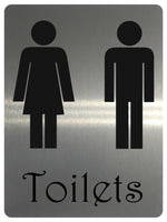 1087 Toilets Men Women Metal Aluminium Plaque Sign Door House Office Bar Pub