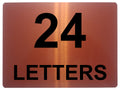 1908 Personalised LETTERS Number Metal Aluminium Sign Plaque Door House Office
