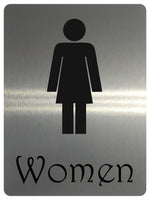 1087 Toilets Men Women Metal Aluminium Plaque Sign Door House Office Bar Pub