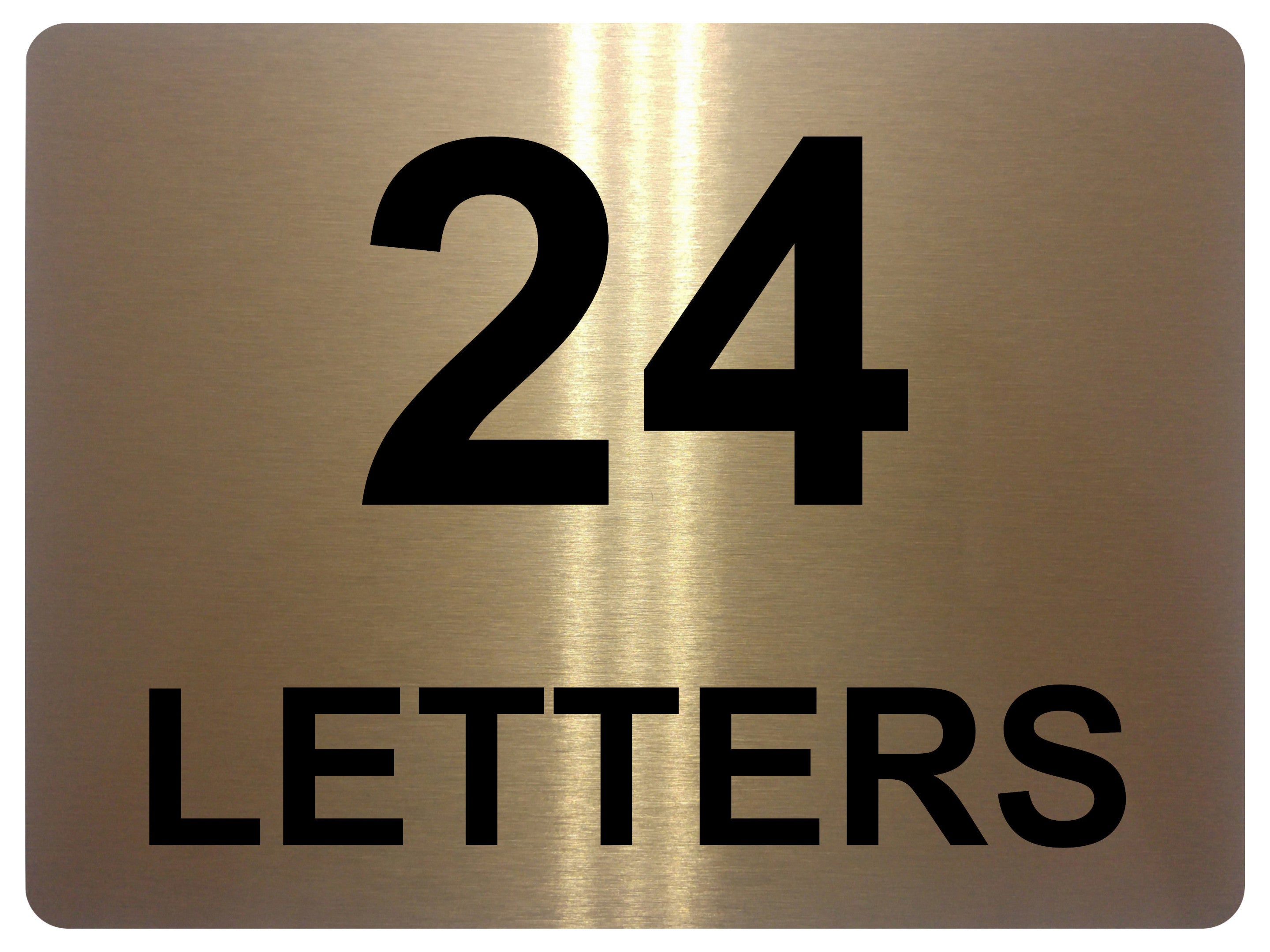 1908 Personalised LETTERS Number Metal Aluminium Sign Plaque Door House Office