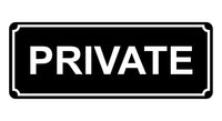 1391 PRIVATE Metal Aluminium Plaque Sign House Office Door Gate Bar Hotel Pub