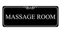 1281 MASSAGE ROOM Metal Aluminium Plaque Sign For House Door Wall Hotel