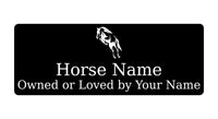 591 Custom Personalised Horse Name Pony Metal Aluminium Sign Stable Door Plaque