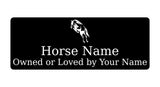 591 Custom Personalised Horse Name Pony Metal Aluminium Sign Stable Door Plaque